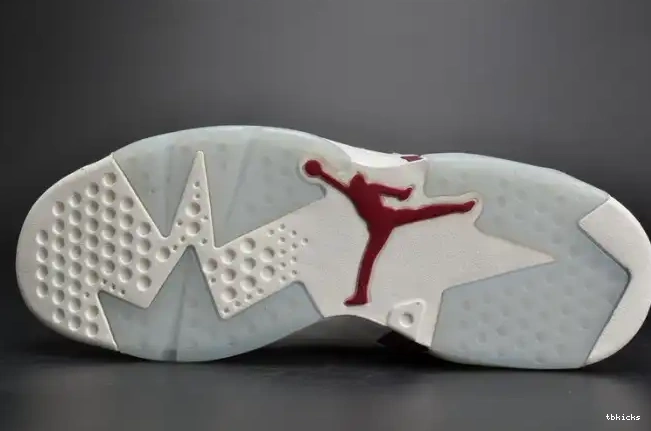 Rep TBK 6 Jordan 384664-116 Air Maroon Retro white 0611